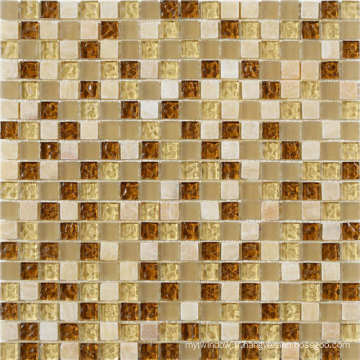 Mosaïque décorative multicouche en mosaïque de verre pour mur